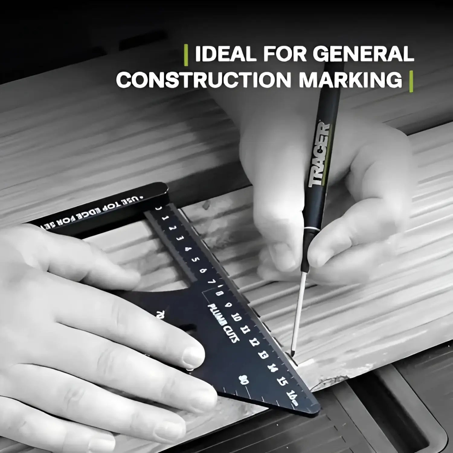 Mâini folosind un marker permanent varf lung din Tracer ALNP2 set pe lemn