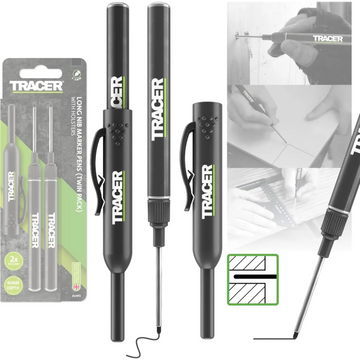 Markere permanente cu varf lung TRACER ALNP2 set pentru gauri adanci si dulgheri