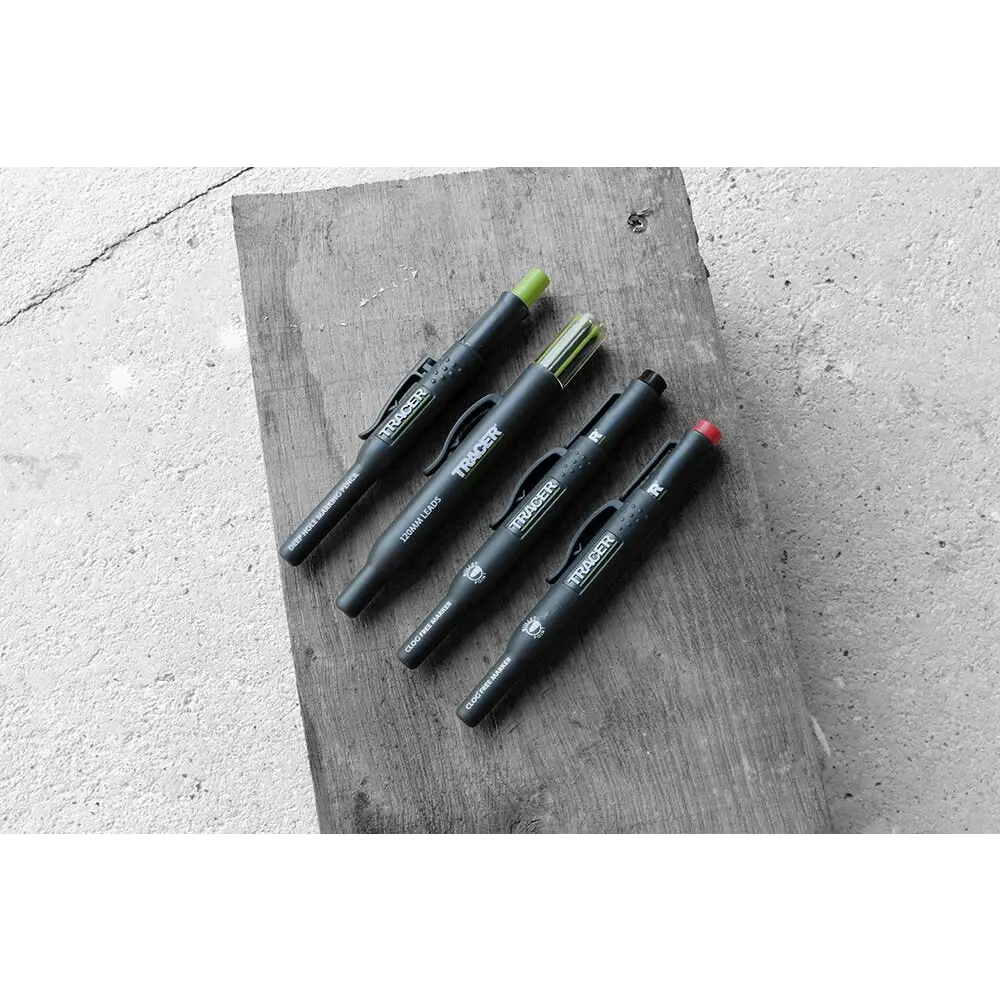 Carbune de lemn cu capete colorate din tracer amk4 kit profesional pentru dulgheri