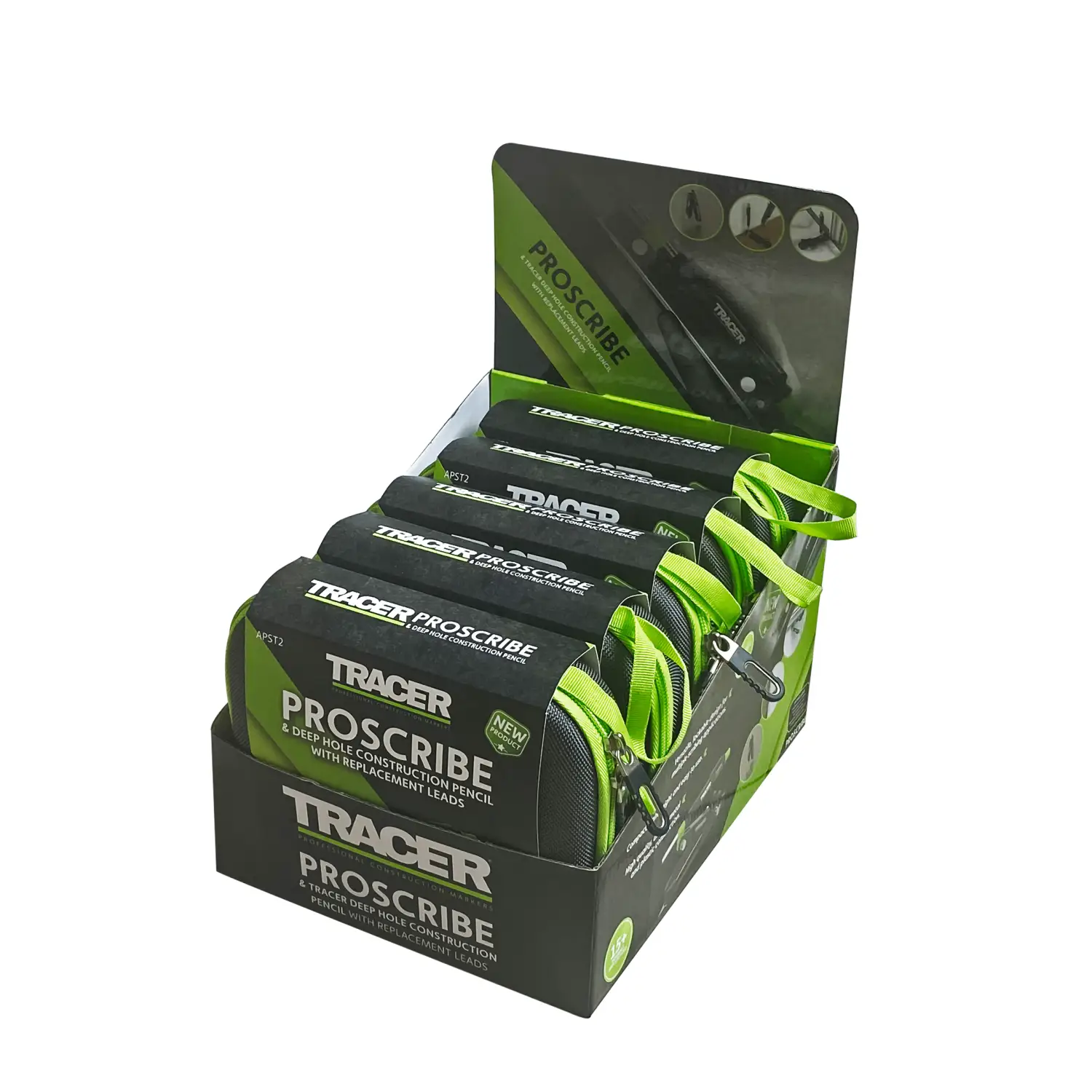Display box with Tracer APST2 Proscribe creion mecanic and replacement leads for constructii