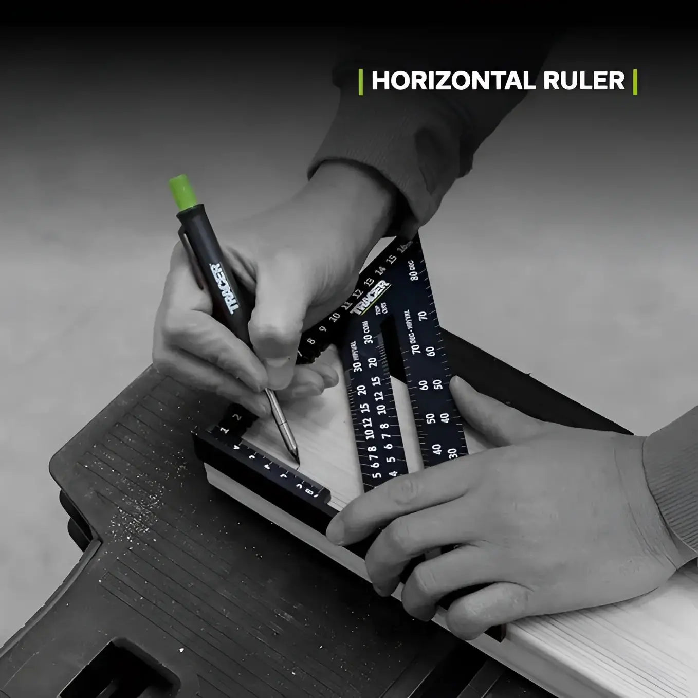 Alt text pentru imaginea instrumentului multifuncțional TRACER ASQ7M Echer Rapid pentru dulgheri și tâmplari