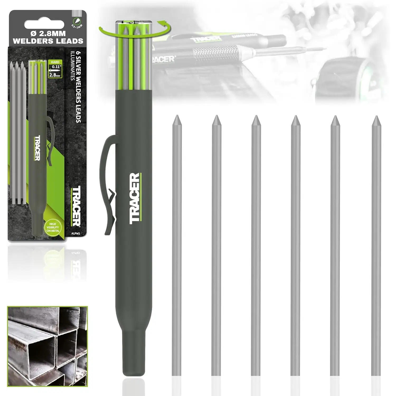 Set de 2.8mm silver welders rezerve pentru marcaj metal uleios umed, ALPW1