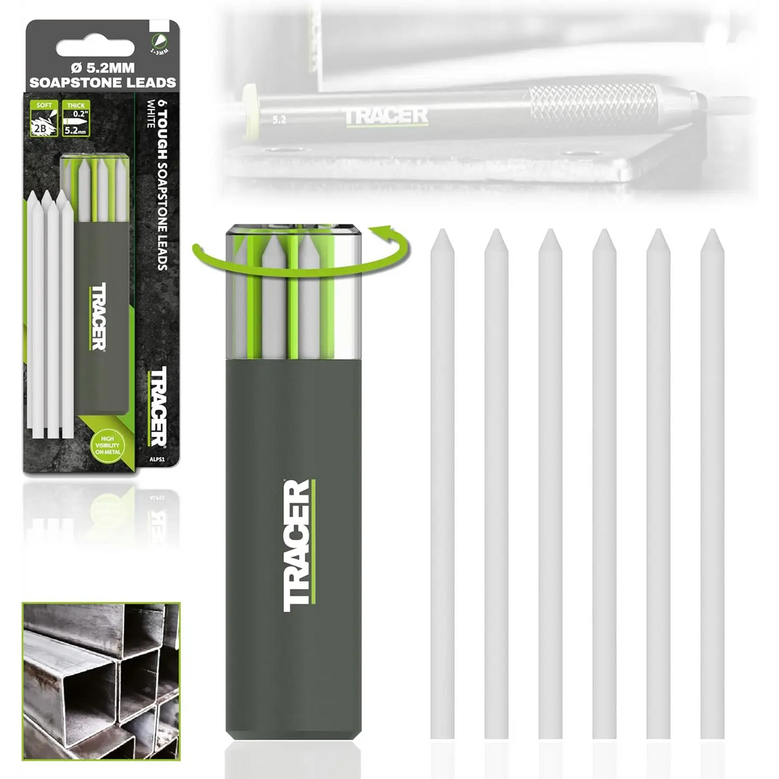 Sârmă de creion de rezervă TRACER Pro 5.2mm cu construcție robustă și alternative lead