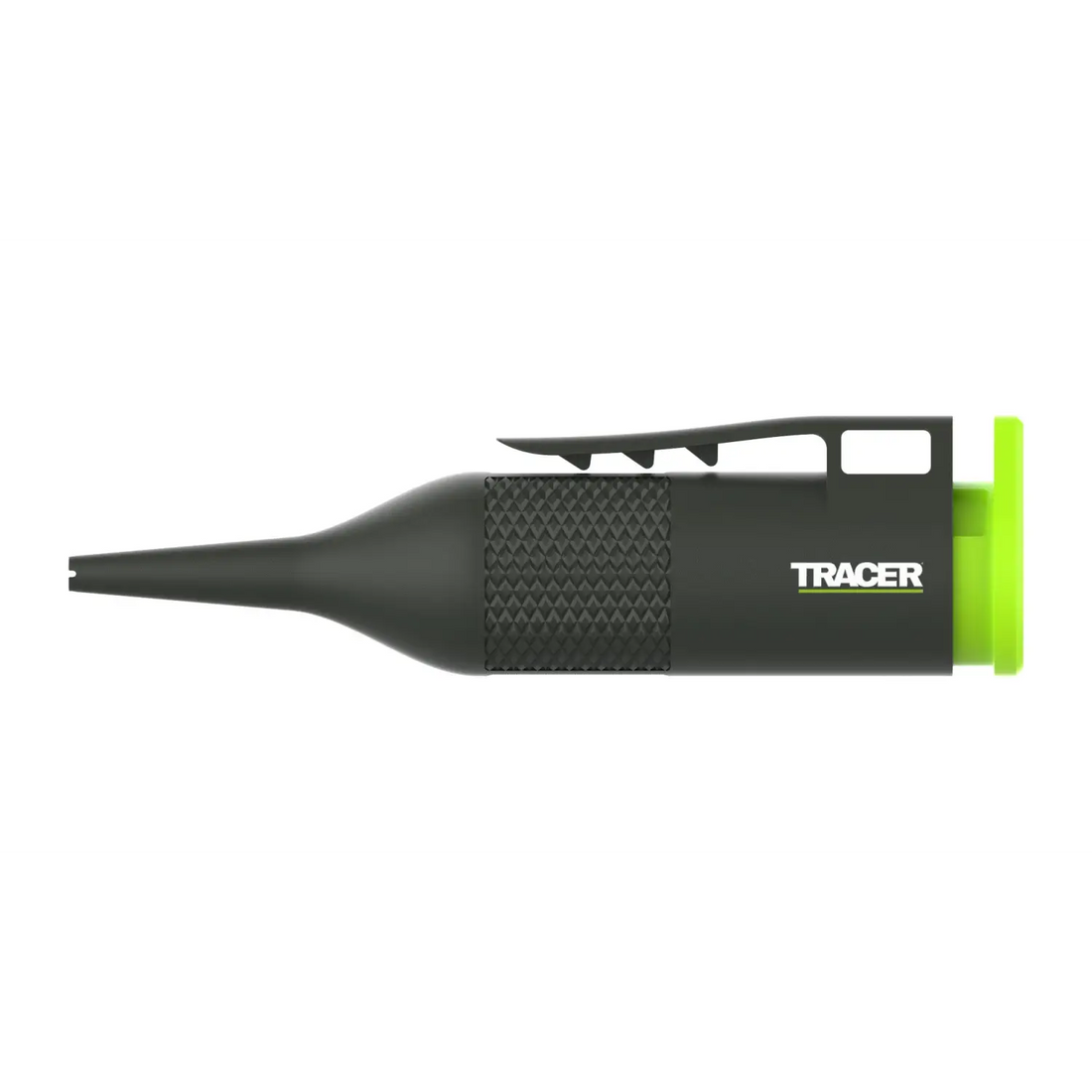 Marker Tracer TrueShot cu creta tip spray verde, negru și verde neon cu prindere texturată