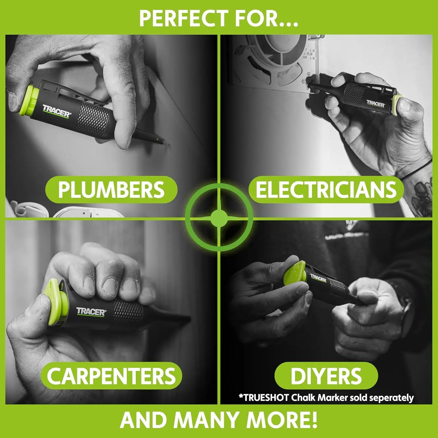 Canistre rezerva creta verde TRACER TrueShot, compatibile marker Deep Hole