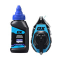 Trasor cu fir și cretă OX PRO 15 m — rolă de precizie + cretă albastră (value pack)