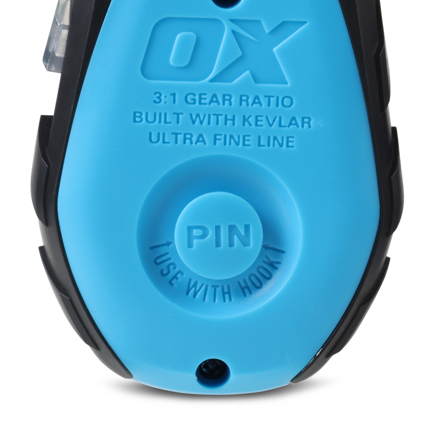 Detaliu OX PRO — raport 3:1, fir ultra-fin Kevlar, pin pentru lucru solo